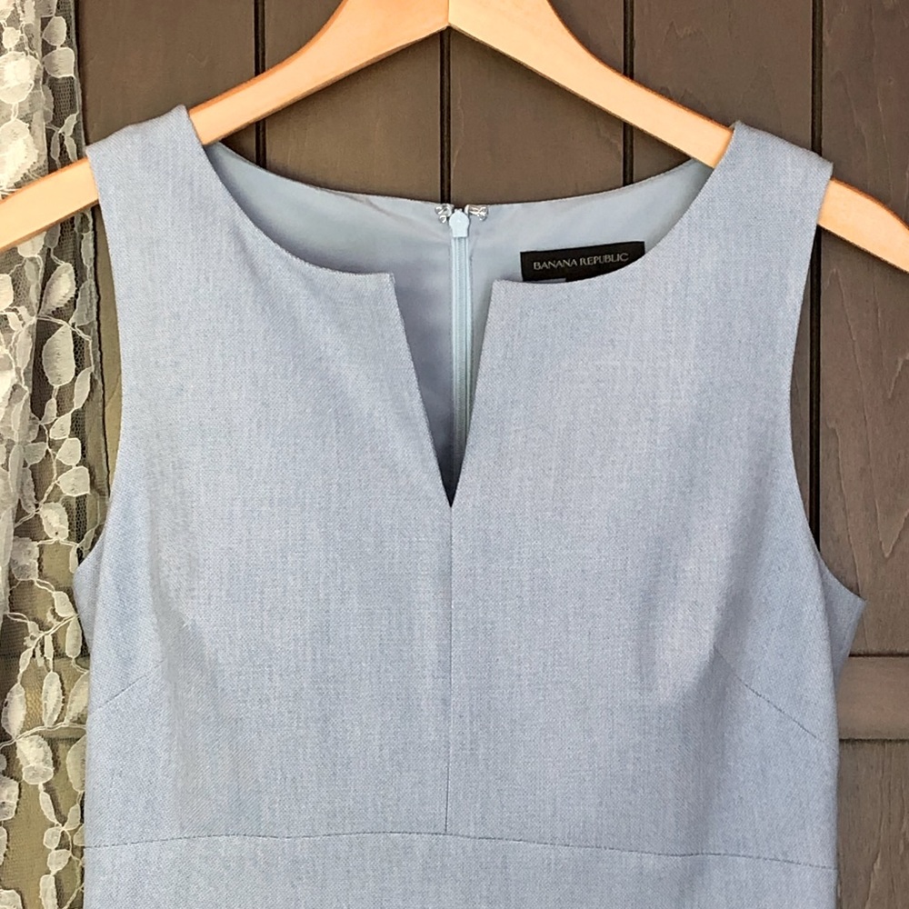 Banana Republic sheath dress, light blue